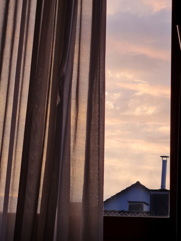 fensterausblick aus einem stuttgarter hotel