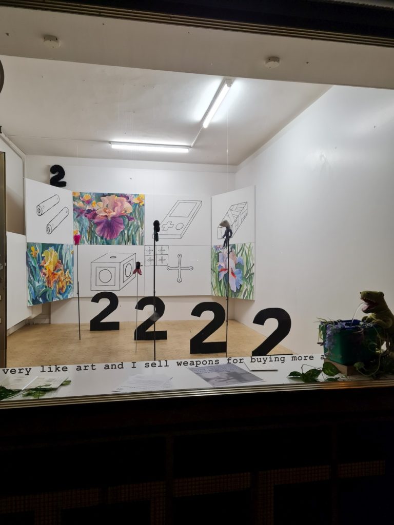 I very like art and I sell weapons for buying more - by CickinDunt, installation view